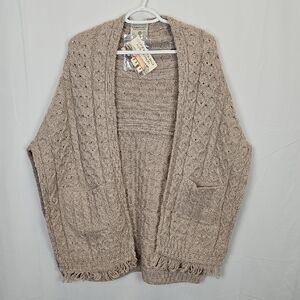 Connemara Knitwear Honeycomb Knit Wool Shawl